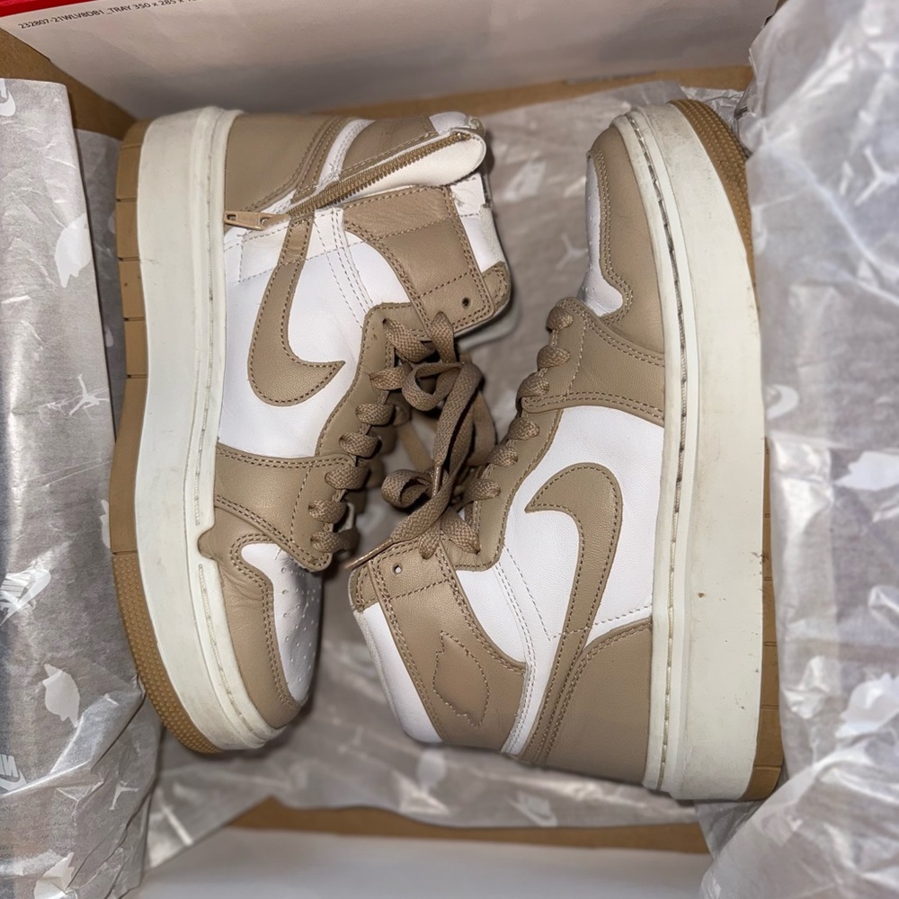 Nike Air Jordan 1 Elevate High White Desert Sneakers